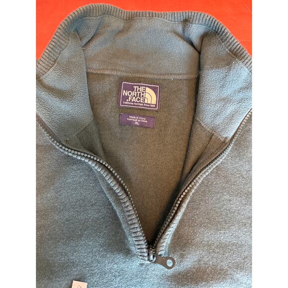 The North Face Mens Pullover 1/4 Zip Sweater Cotton/Wool Blend XL - Picture 5 of 7